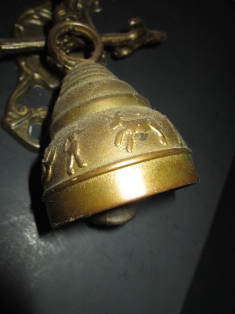 Brass Hook and Wall Mount Door Bell - 4