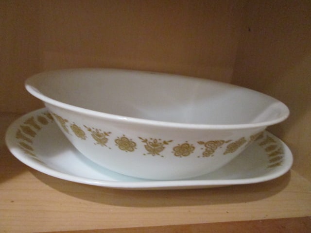 Grouping of Corning Correlle Plates, Cups and Saucers and Serving Pieces - 2