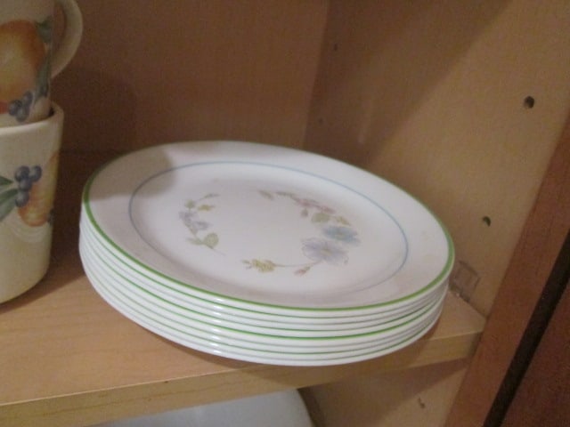 Grouping of Corning Correlle Plates, Cups and Saucers and Serving Pieces - 3