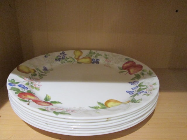 Grouping of Corning Correlle Plates, Cups and Saucers and Serving Pieces - 6