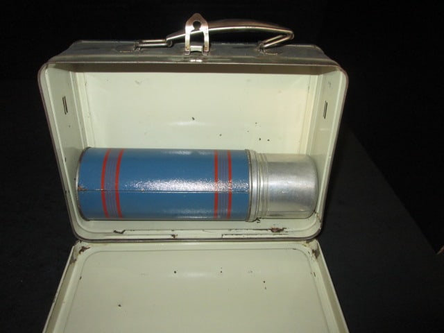 Vintage The American Thermos Bottle Co. "Keapsit" Metal Lunch Box Kit with Insulated Bottle - 2