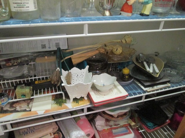 Pantry Contents-Plastic Ware, Mugs, Cabinet Organizers, Waste Baskets, Glass Ware, etc. - 5
