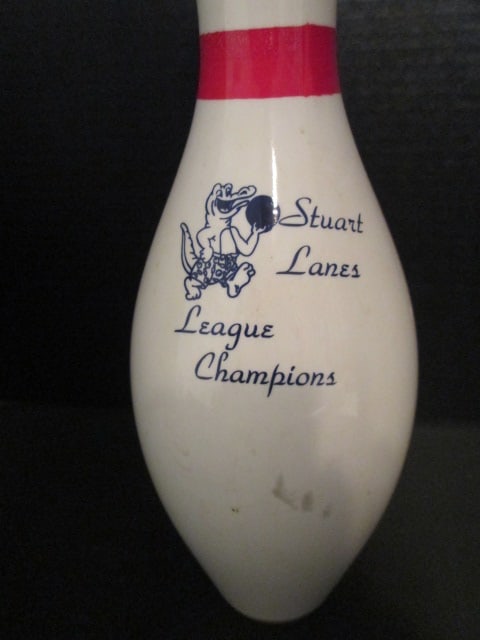 Old AMF Bowling Pin Trophy - 3