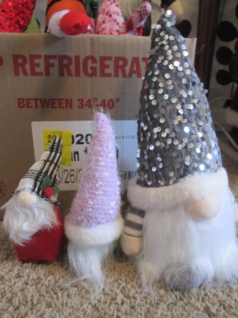 Grouping of Holiday Themed Plush Gnomes - 2