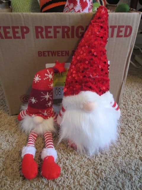 Grouping of Holiday Themed Plush Gnomes - 3