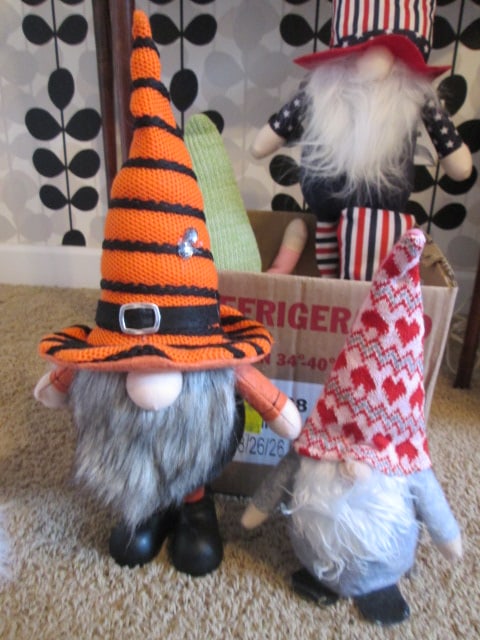 Grouping of Holiday Themed Plush Gnomes - 5
