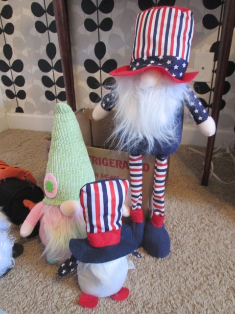 Grouping of Holiday Themed Plush Gnomes - 6
