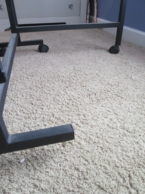 White Laminate Portable Gate Leg Work Table - 5