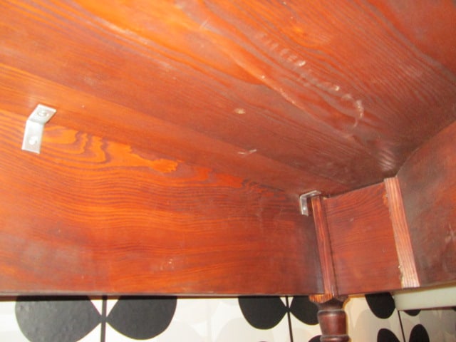 Hand Constructed Oak Demilune Console Table - 9