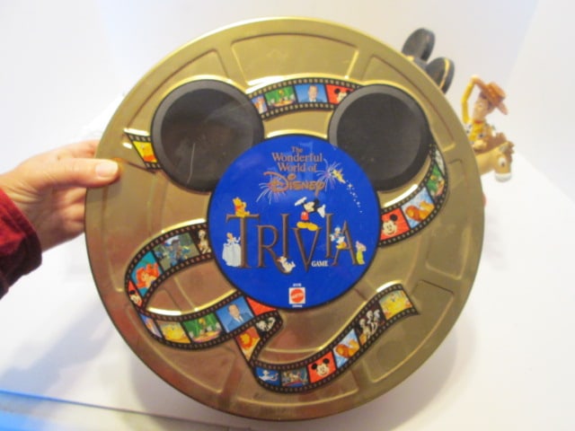 The Wonderful World of Disney Trivia Game, 1976 Pull String Talking Mickey Mouse, - 2