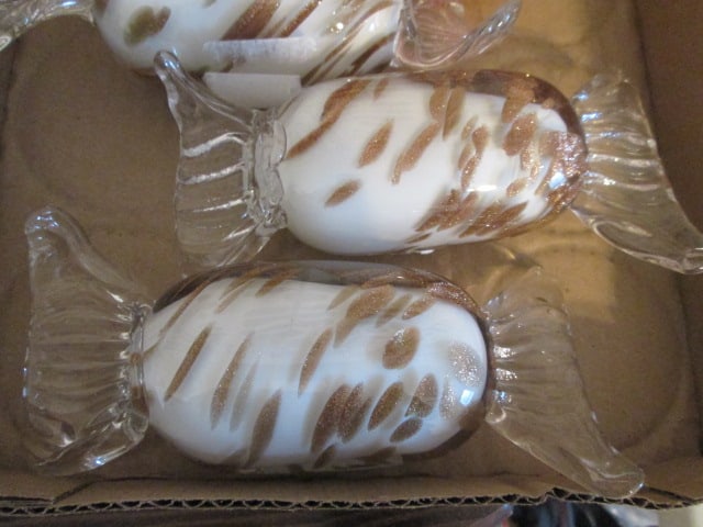 Four Hand Blown Art Glass Candies - 2
