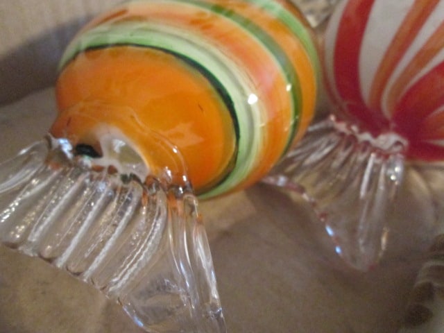 Four Hand Blown Art Glass Candies - 4