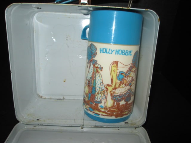 1979 Aladdin Industries "Holly Hobbie" Metal Lunch Box Kit with Insulated Bottle - 2
