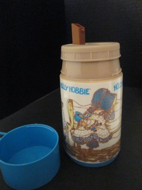1979 Aladdin Industries "Holly Hobbie" Metal Lunch Box Kit with Insulated Bottle - 3