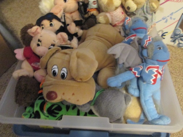 Plush Animals, Baby Dolls in Original Boxes and Hand Crafted Folk Art Dolls - 6