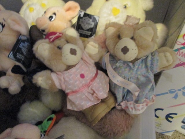 Plush Animals, Baby Dolls in Original Boxes and Hand Crafted Folk Art Dolls - 9