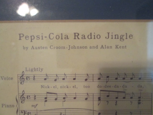 Framed and Matted "The Pepsi-Cola Jingle" Illustration and Sheet Music - 5