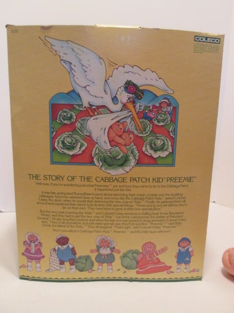 Two 1990's Coleco "Cabbage Patch Kids" Dolls-One in Original Box - 11