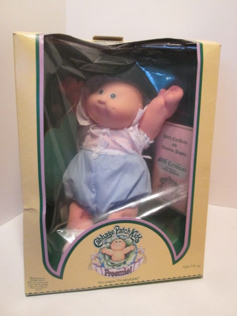 Two 1990's Coleco "Cabbage Patch Kids" Dolls-One in Original Box - 8