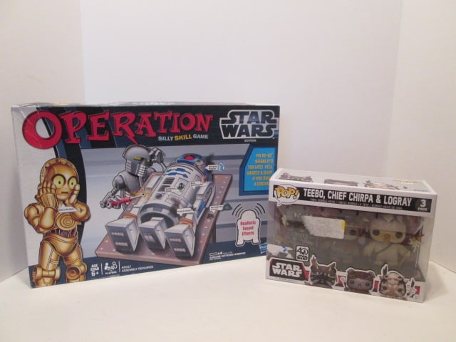 Funko POP! Star Wars Teebo, Chief Chirpa and Logray Ewok Three Pack Bobble Head Characters and (1 of 11)