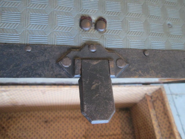 Antique Dome Top Steamer Trunk - 14