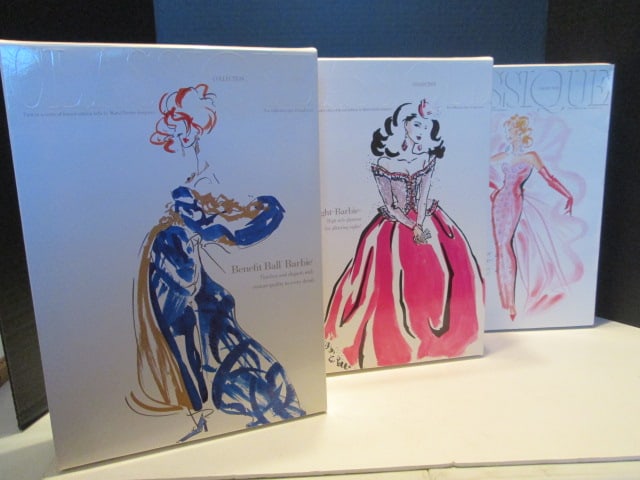Three Mattel Classique Series Designer Collection Barbie Dolls in Original Boxes (1 of 16)
