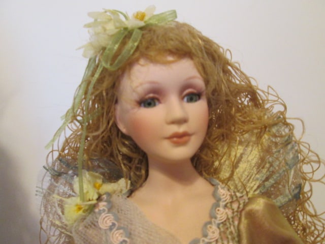 Three Porcelain Collector Fairy Themed Dolls - 5