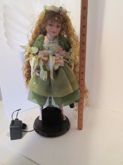 Three Porcelain Collector Fairy Themed Dolls - 7