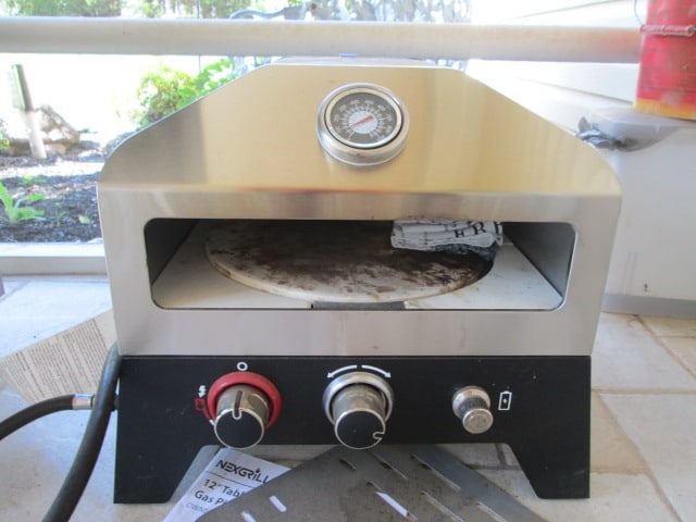 NexGrill 12" Tabletop Gas Pizza Oven with Stainless Pizza Paddle - 2