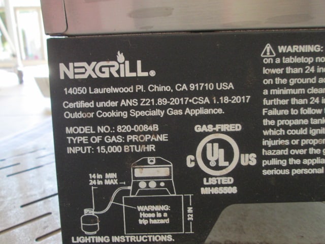 NexGrill 12" Tabletop Gas Pizza Oven with Stainless Pizza Paddle - 5