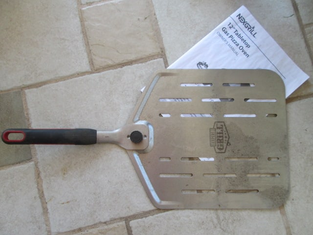 NexGrill 12" Tabletop Gas Pizza Oven with Stainless Pizza Paddle - 9