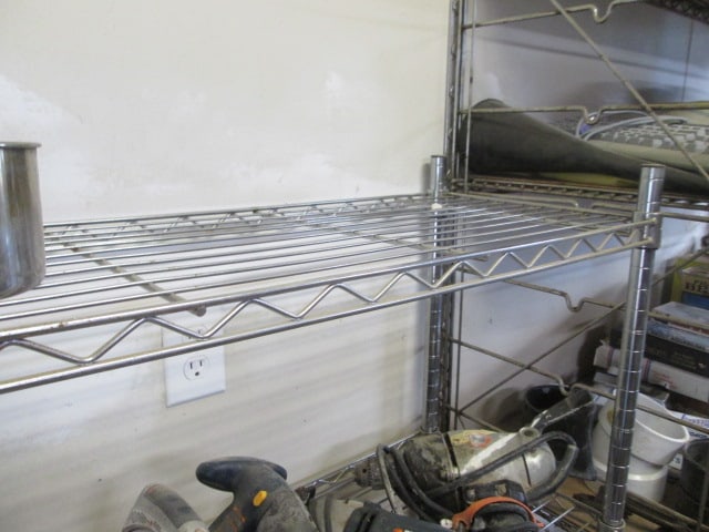 Two Wire Shelf Units and Contents - 3