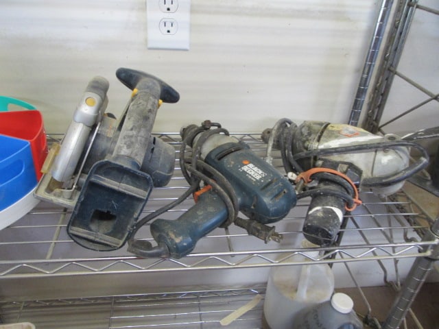 Two Wire Shelf Units and Contents - 4