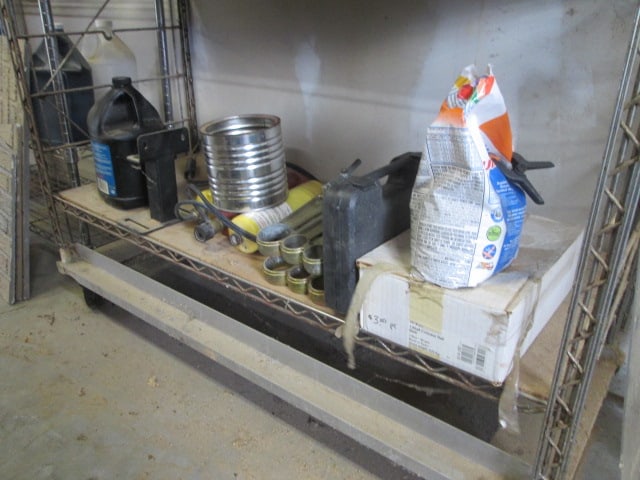 Two Wire Shelf Units and Contents - 9