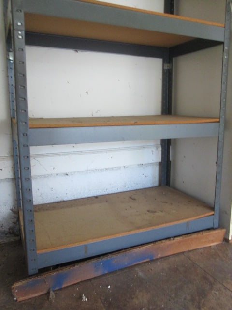 5 Tier Metal Shelf Unit with Composite Board Shelves - 3