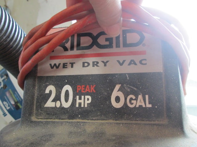 Ridgid 6 Gallon Wet/Dry Shop Vac - 2