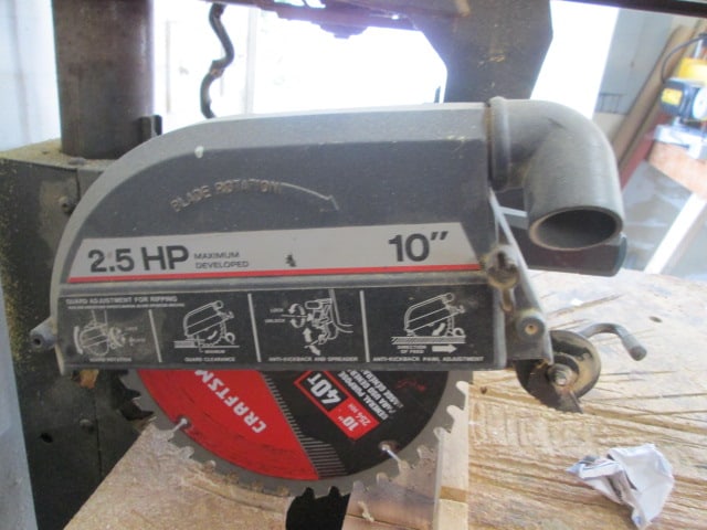 Craftsman 10" Radial Arm Saw with Work Stand - 4