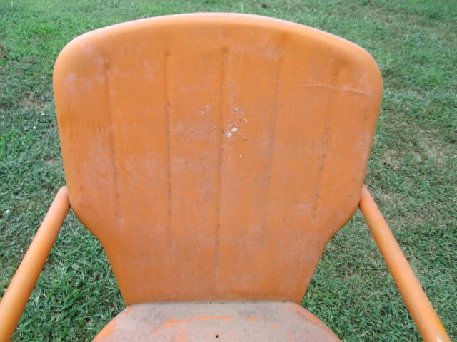 1950's Style Metal Cantilevering Patio Arm Chair - 3