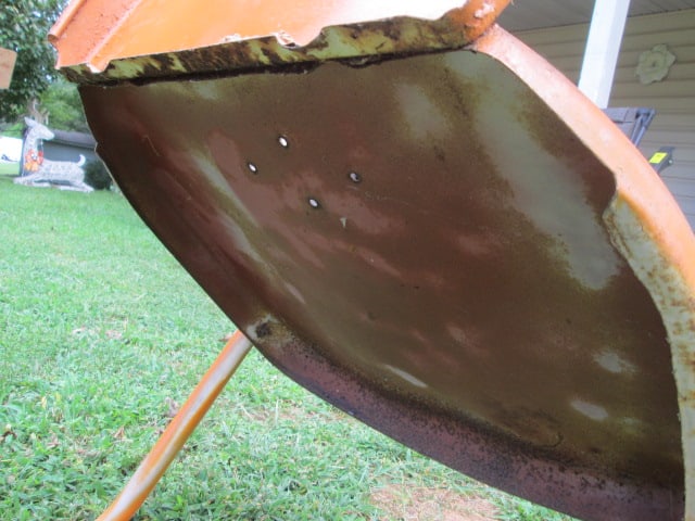 1950's Style Metal Cantilevering Patio Arm Chair - 6