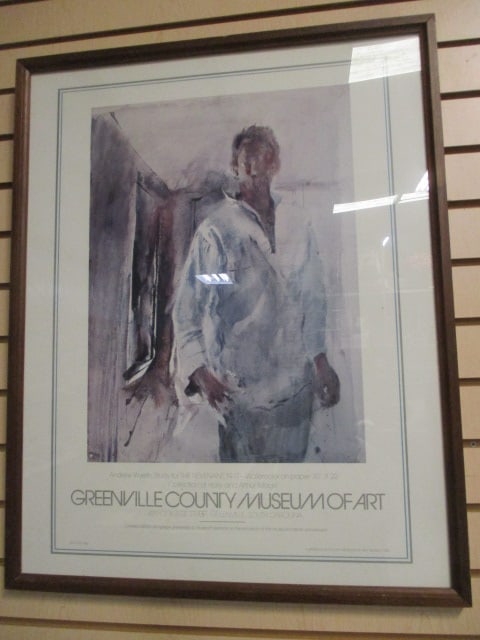 Greenville County Museum of Art "1984 - Andrew Wyeth" Lithograph Art Print: 23" x 29", Edition 400