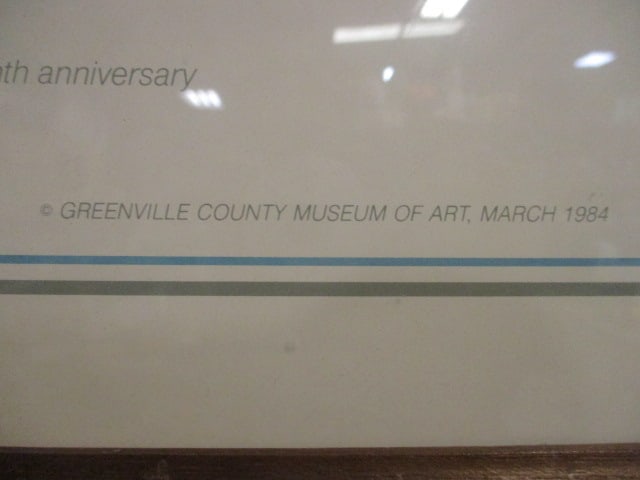 Greenville County Museum of Art "1984 - Andrew Wyeth" Lithograph Art Print - 5
