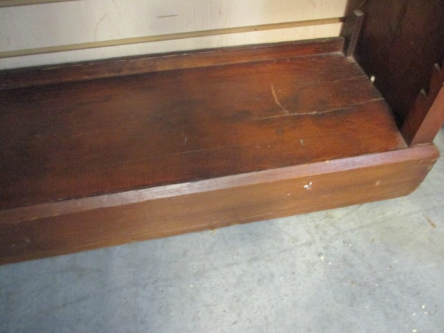 Vintage Wood 4-Shelf Open Bookcase - 5