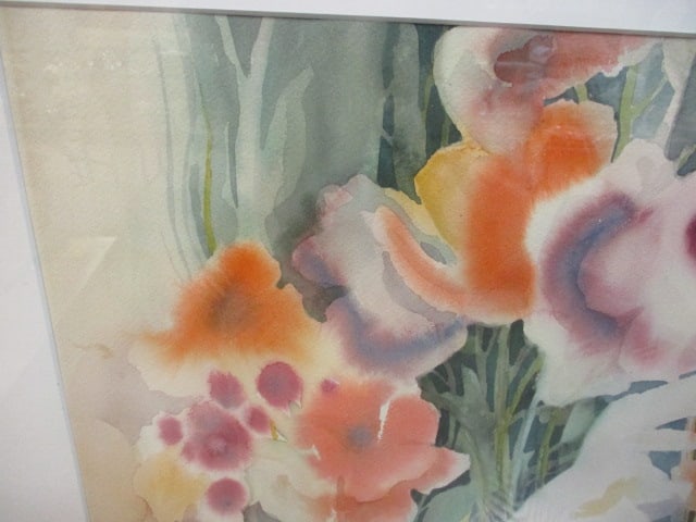 Framed and Matted Watercolor Painting by JoAnn Taylor - Signed - 2