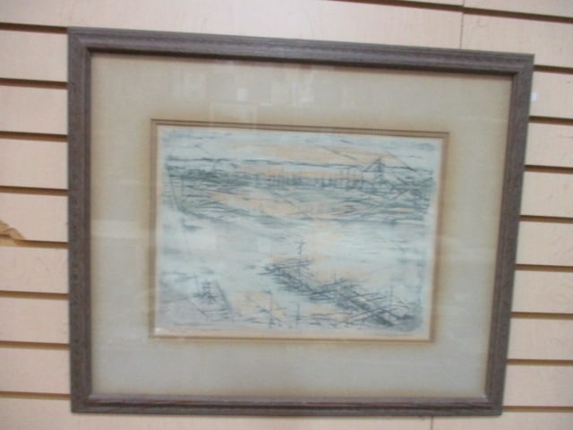 Mid Century Modern "Grey Sea" Artwork - Signed and Numbered (1 of 6)