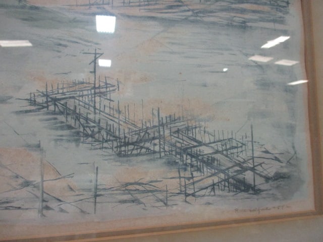 Mid Century Modern "Grey Sea" Artwork - Signed and Numbered - 3