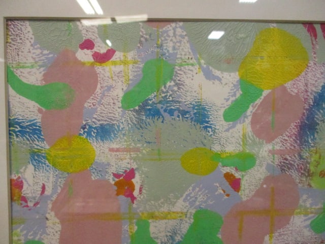 Framed and Matted Abstract Painting Artwork - Signed and Dated - 2