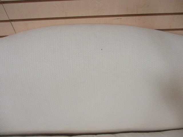 Traditional Curved Back Scroll Arm Off-White Sofa - 5