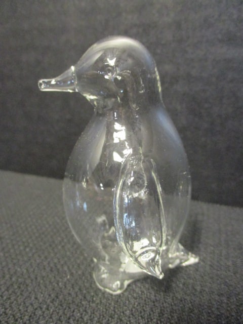 Pair of Vintage Blown Glass Penguin Sculptures - 2