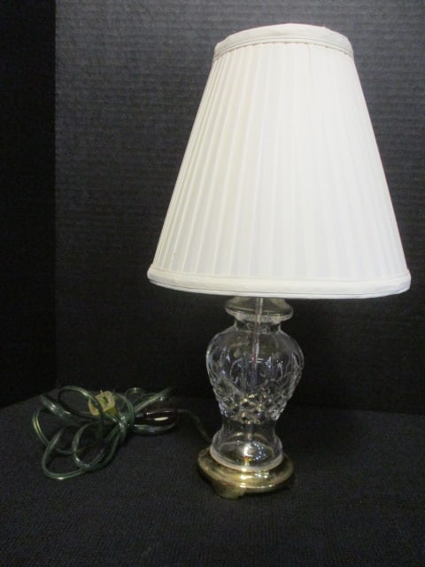 Vintage Waterford Crystal and Brass Occasional Lamp (1 of 7)