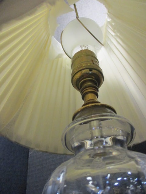 Vintage Waterford Crystal and Brass Occasional Lamp - 3